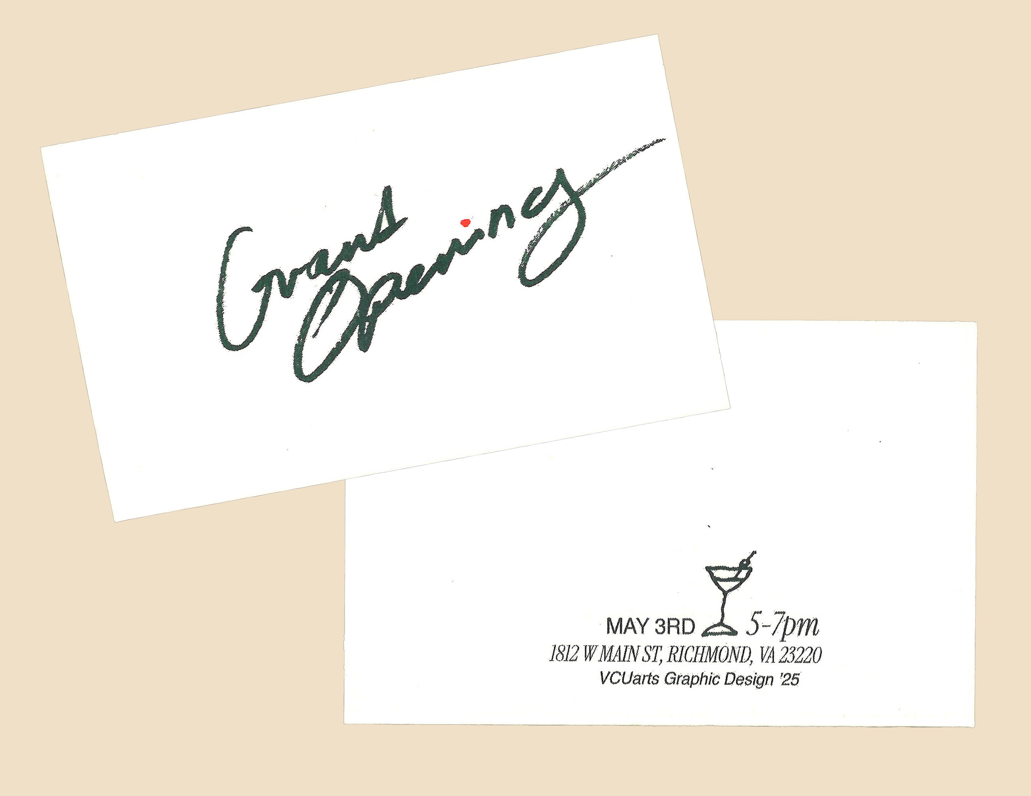 Overbooked Senior Showcase identity design